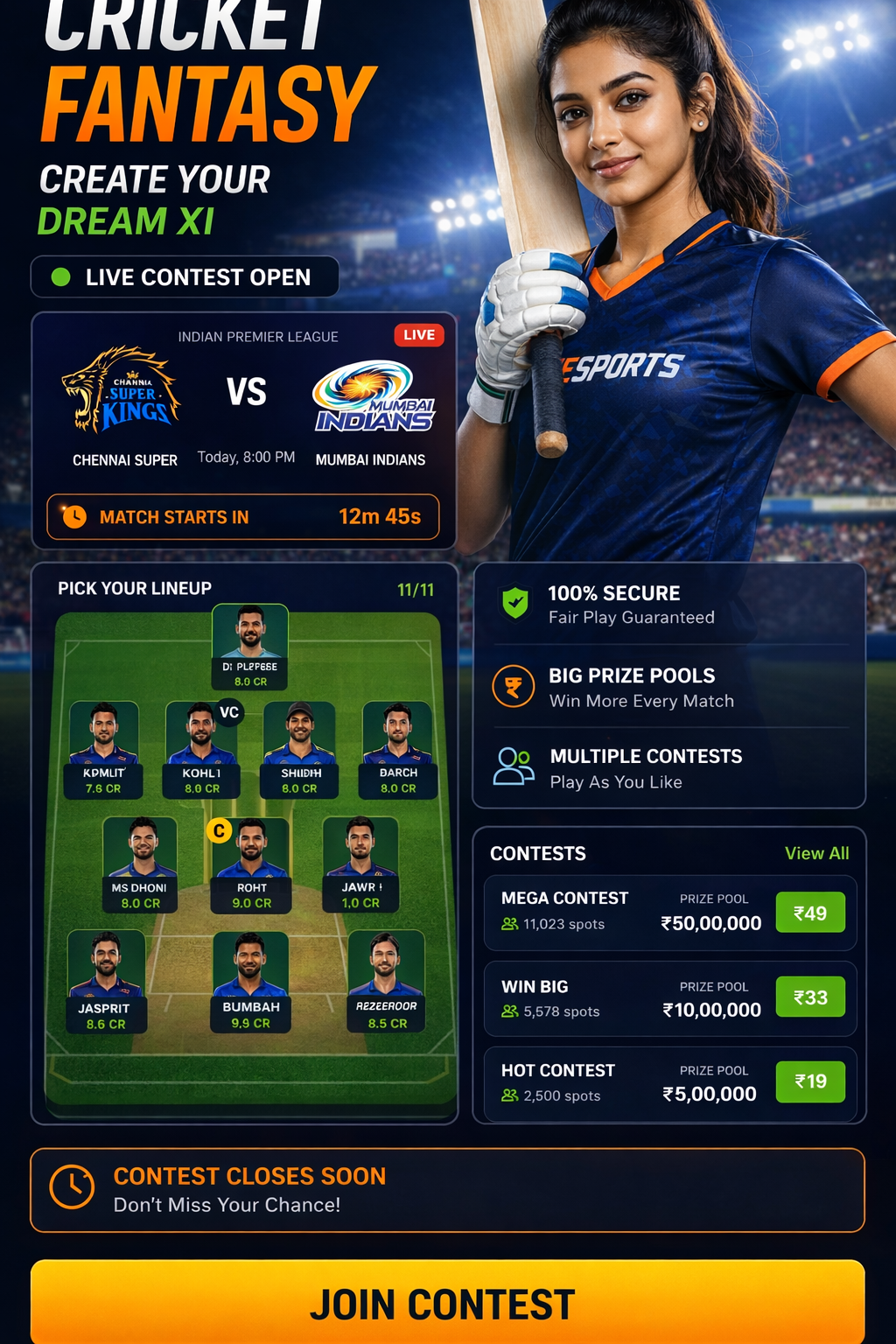 Vision 11 football fantasy visual